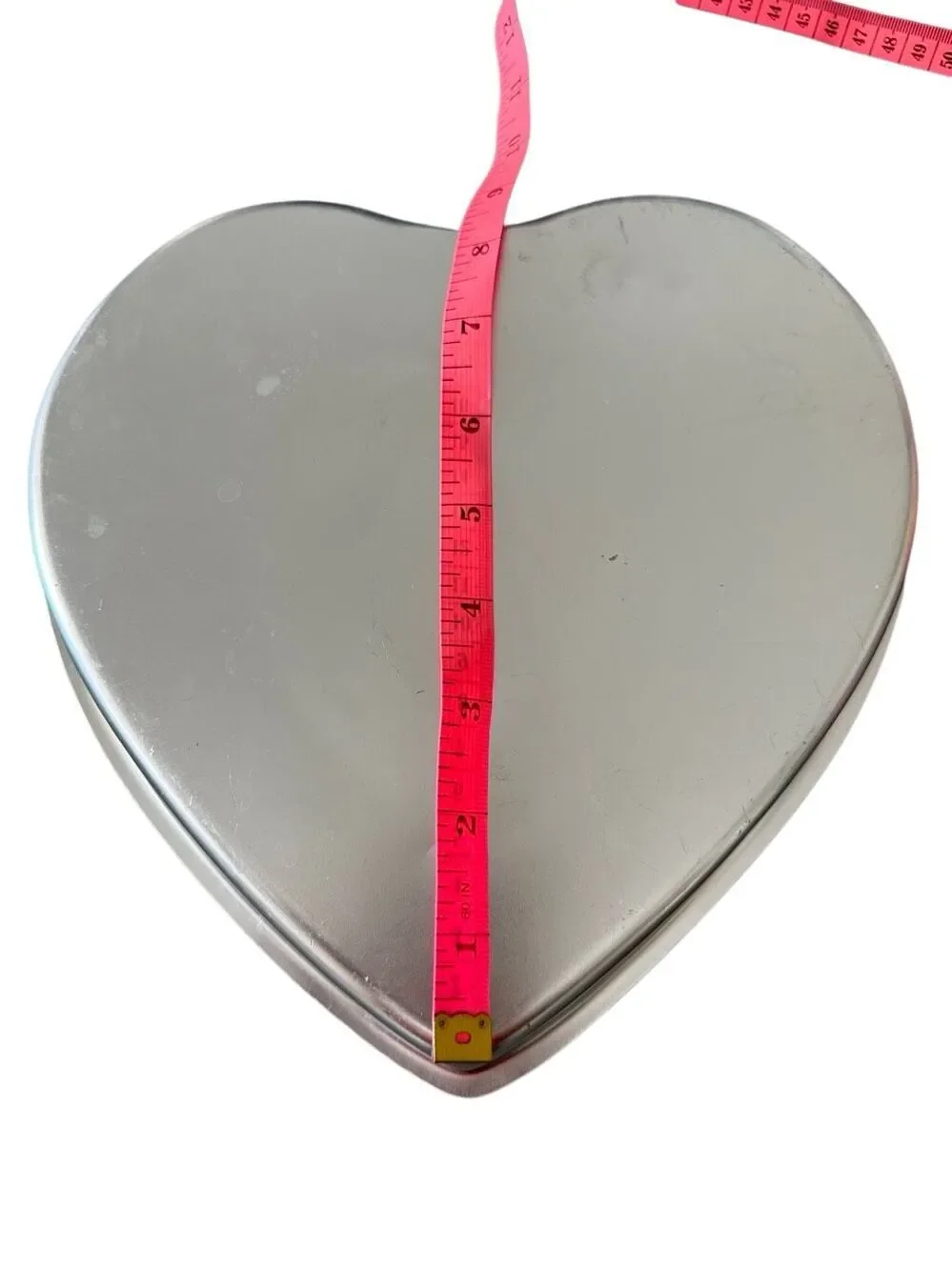 70s Vintage Wilton Heart Shaped Cale Pan Set Two Tier aluminum 6” and 8.5”